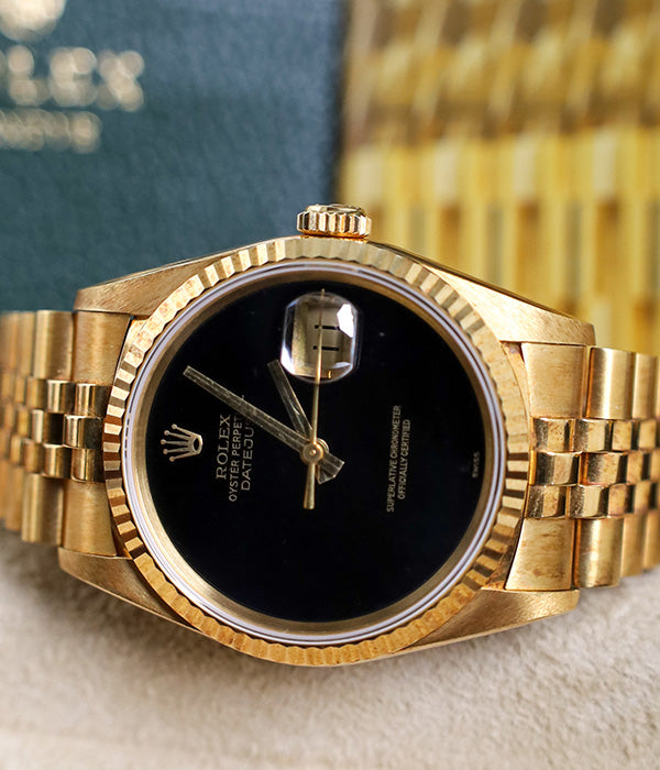 Rolex Datejust 36 16238 "Onyx" unpolished full set 1991