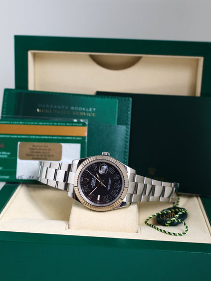 Rolex Datejust II 116334 Black Roman