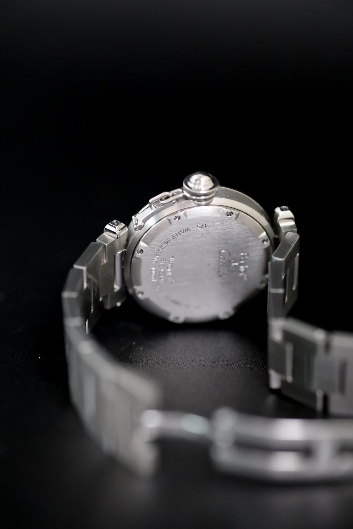 Cartier Pasha C 2475 Stainless Steel Black Dial - view 8