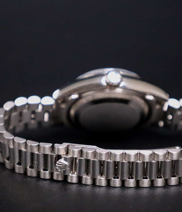 Rolex Lady-President White Gold Factory Diamond Dial With Rolex Service Card