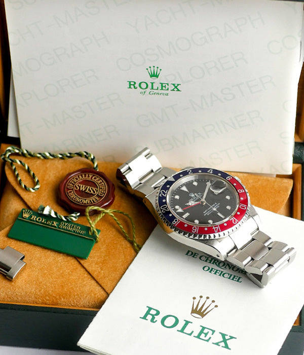 Rolex GMT-Master II Pepsi Collector Set Unpolished 16710