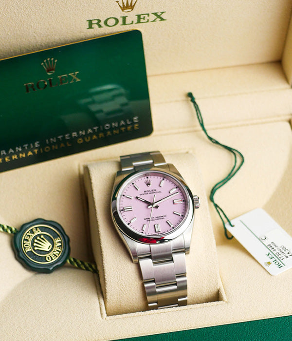 Rolex Oyster Perpetual 36 Candy Pink Brand New