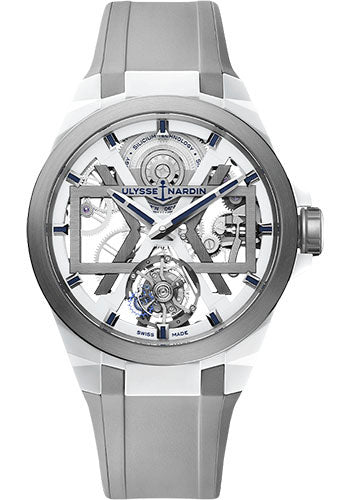 Ulysse Nardin Blast 45 mm Beware of Blast - Titanium And Ceramic Case - White Dial - Rubber Strap