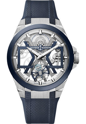 Ulysse Nardin Blast 45 mm Beware of Blast - Titanium Case - Blue Dial - Rubber Strap