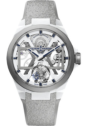 Ulysse Nardin Blast 45 mm Beware of Blast - Titanium And Ceramic Case - White Dial - Rubber Strap