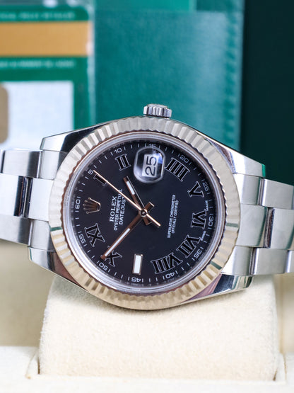 Rolex Datejust II 116334 Black Roman