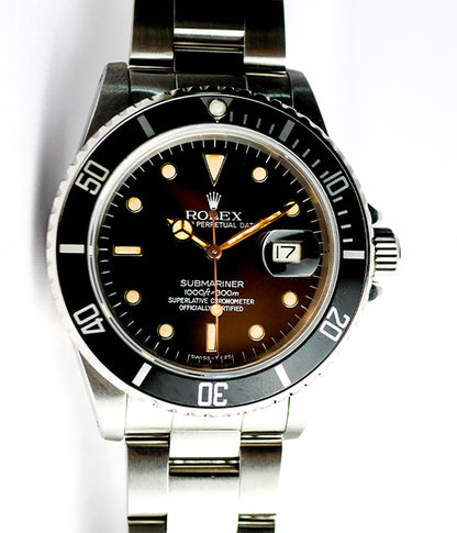 Rolex Submariner Date Certified 16800 Matching Patina