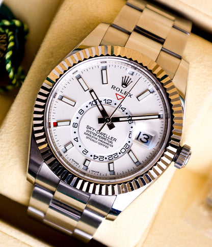 Rolex Sky-Dweller White Jubilee Bracelet 326934