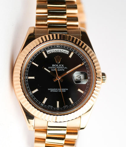 Rolex Day-Date II Certified 41mm Rose Gold 218235