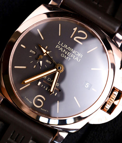 Panerai Luminor 1950 8 Days GMT Certified Rose Gold Full Set PAM00576