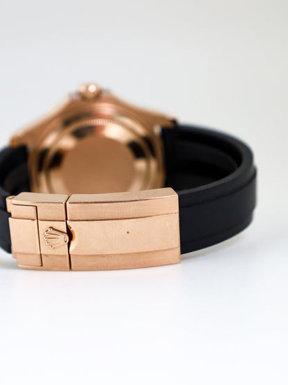 Rolex Yacht-Master 37 268655 Rose Gold Oysterflex Natural Diamonds