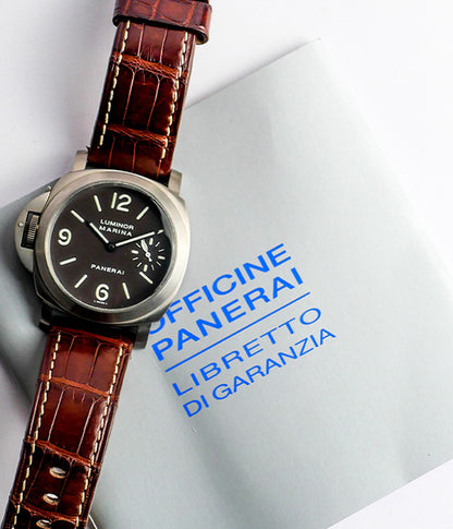 Panerai Luminor Marina Pam00056 Titanium Left Handed 44mm