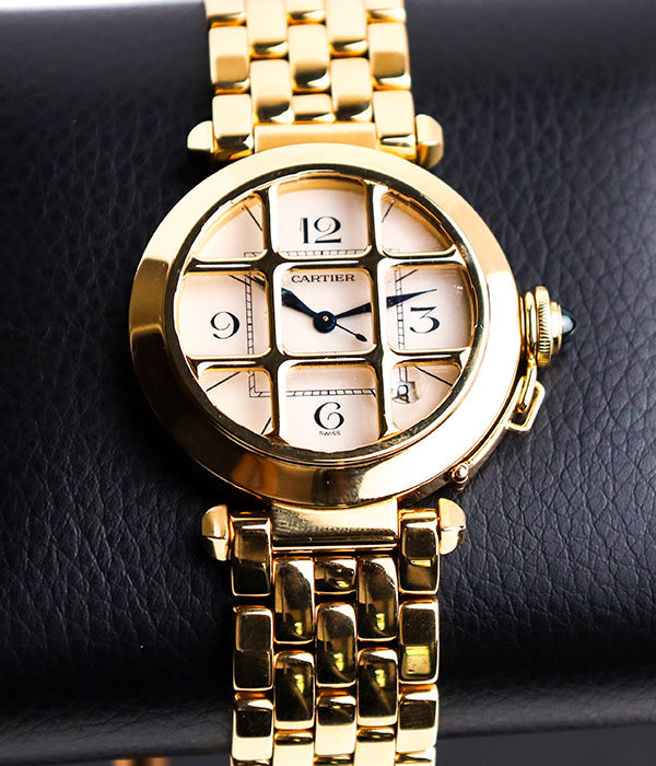 Cartier Pasha Certified Yellow Gold Cartier Pasha Automatic RARE