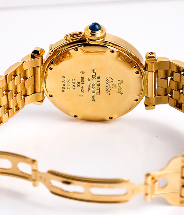 Cartier Pasha Certified Yellow Gold Cartier Pasha Automatic RARE