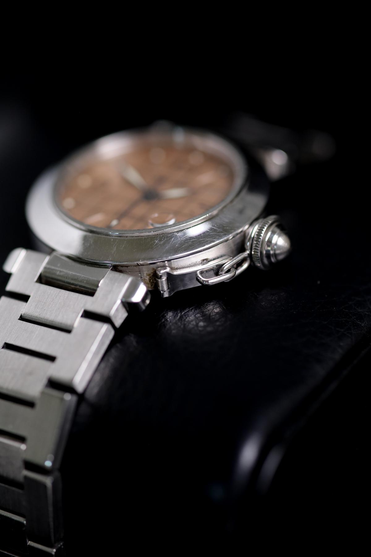 Cartier Pasha C Automatic 2324 Stainless Steel Pink Grid Dial - view 2