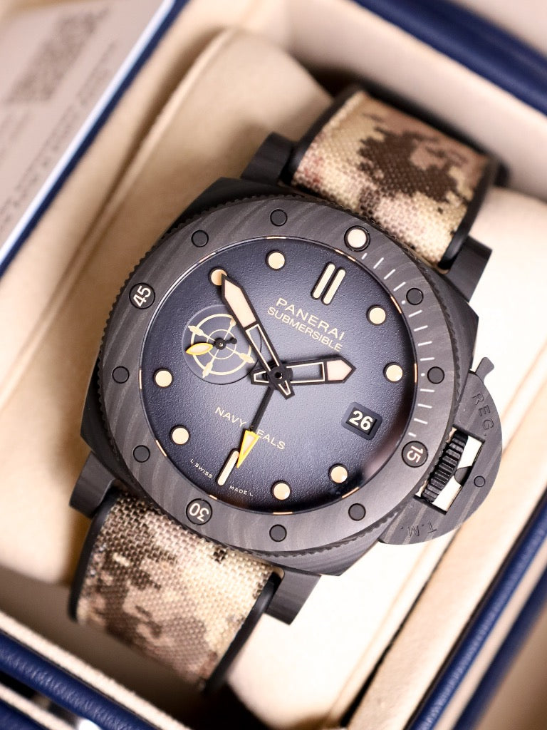 Panerai QuarantaQuattro GMT Navy SEALs Carbotech PAM01513