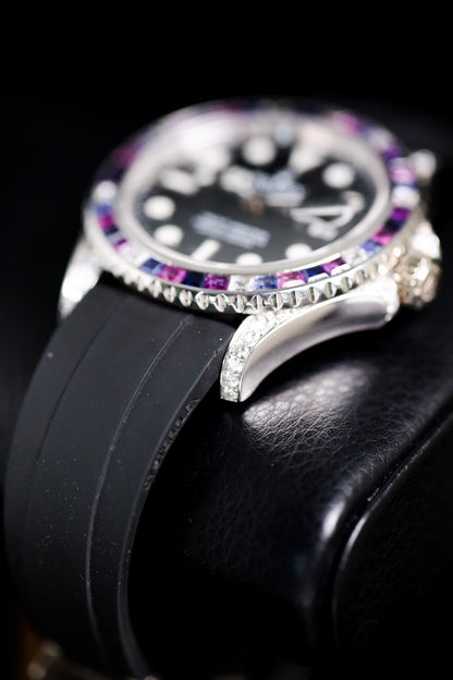 Rolex Yacht-Master 42 White Gold Custom Natural Stones