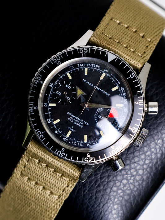 Nivada Grenchen Chronomaster Aviator Sea Diver 1581 M 8222