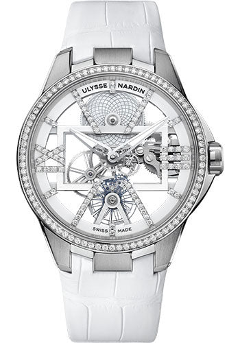 Ulysse Nardin Blast Skeleton X - 42mm Titanium Case - White Dial - White Leather Strap