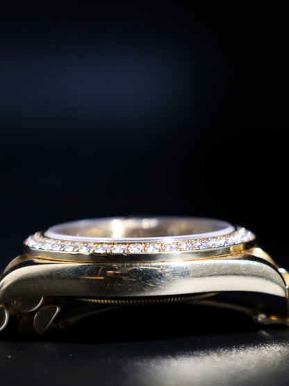 Rolex Day-Date II 218348 41mm Factory Diamond Bezel And Dial All Factory Discontinued