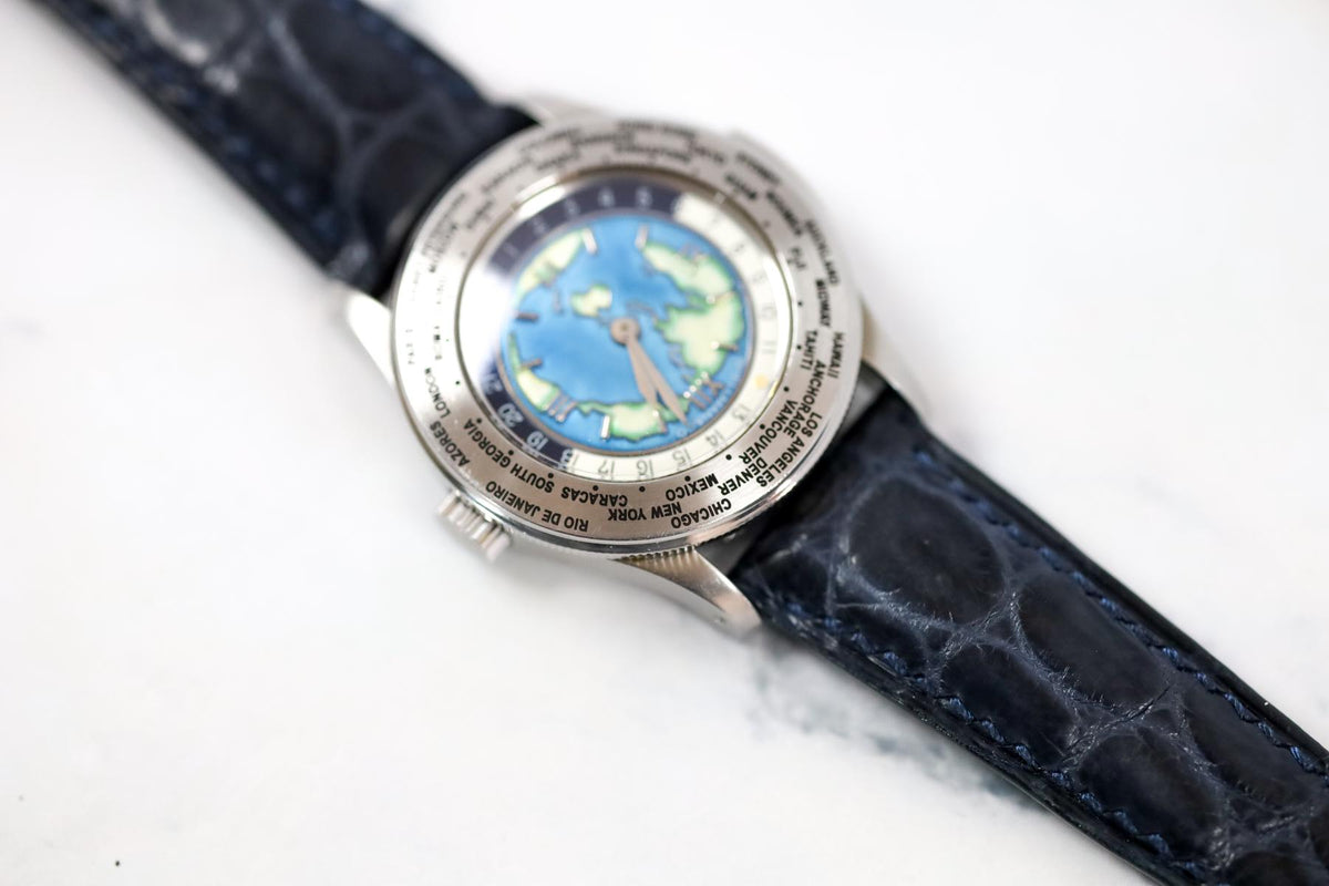 World Timer "Minute Repeater"  Rare Enamel Shellman