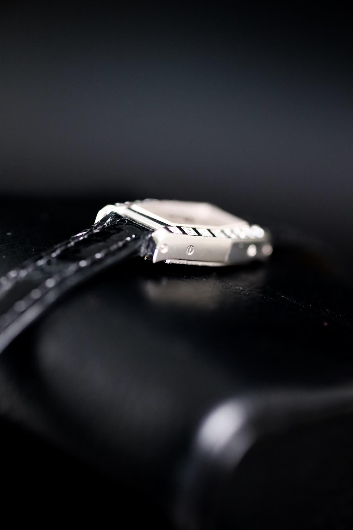 Cartier Lanières Tonneau White Gold Factory Diamonds