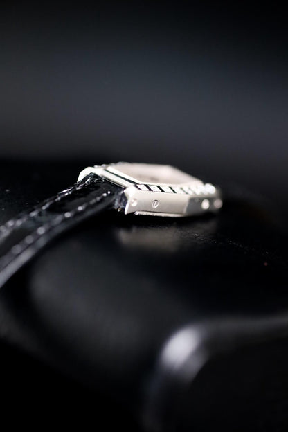 Cartier Lanières Tonneau White Gold Factory Diamonds
