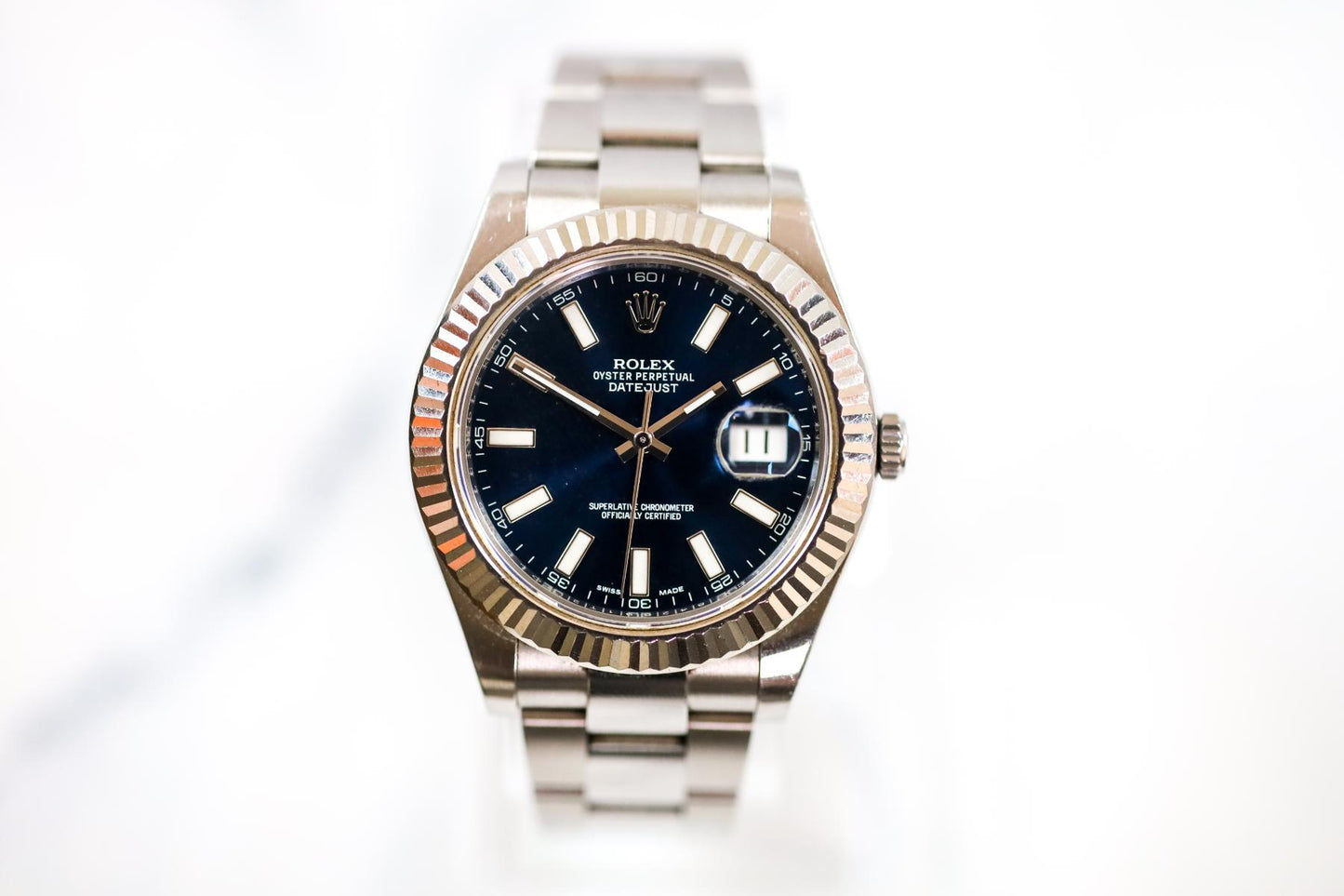 2013 Rolex Datejust II 116334 Blue