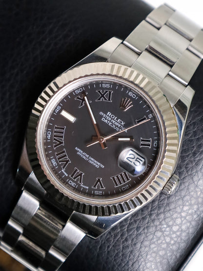 Rolex Datejust II 116334 Black Roman