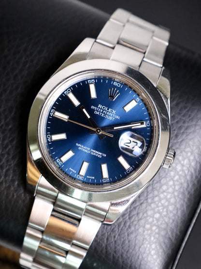Rolex Datejust II 116300 Blue Stick