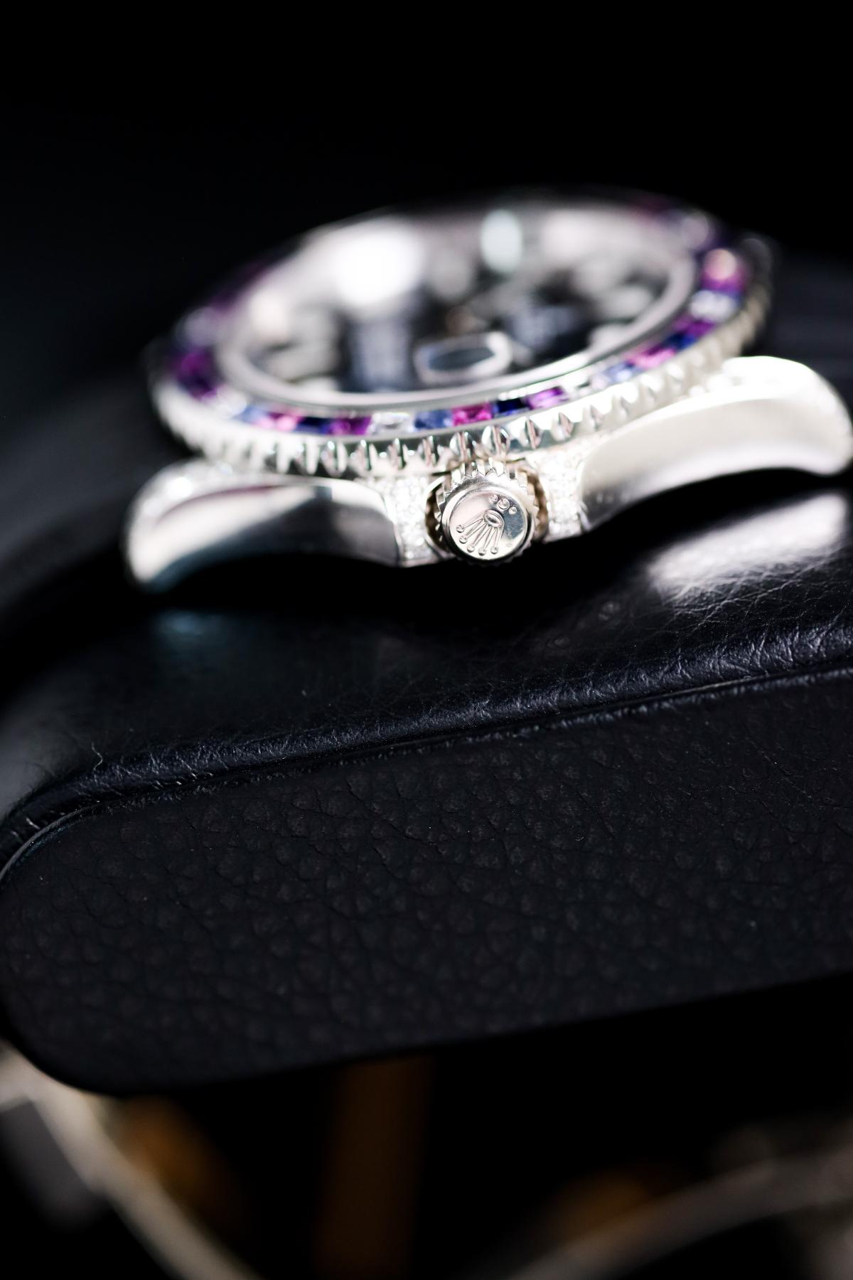Rolex Yacht-Master 42 White Gold Custom Natural Stones