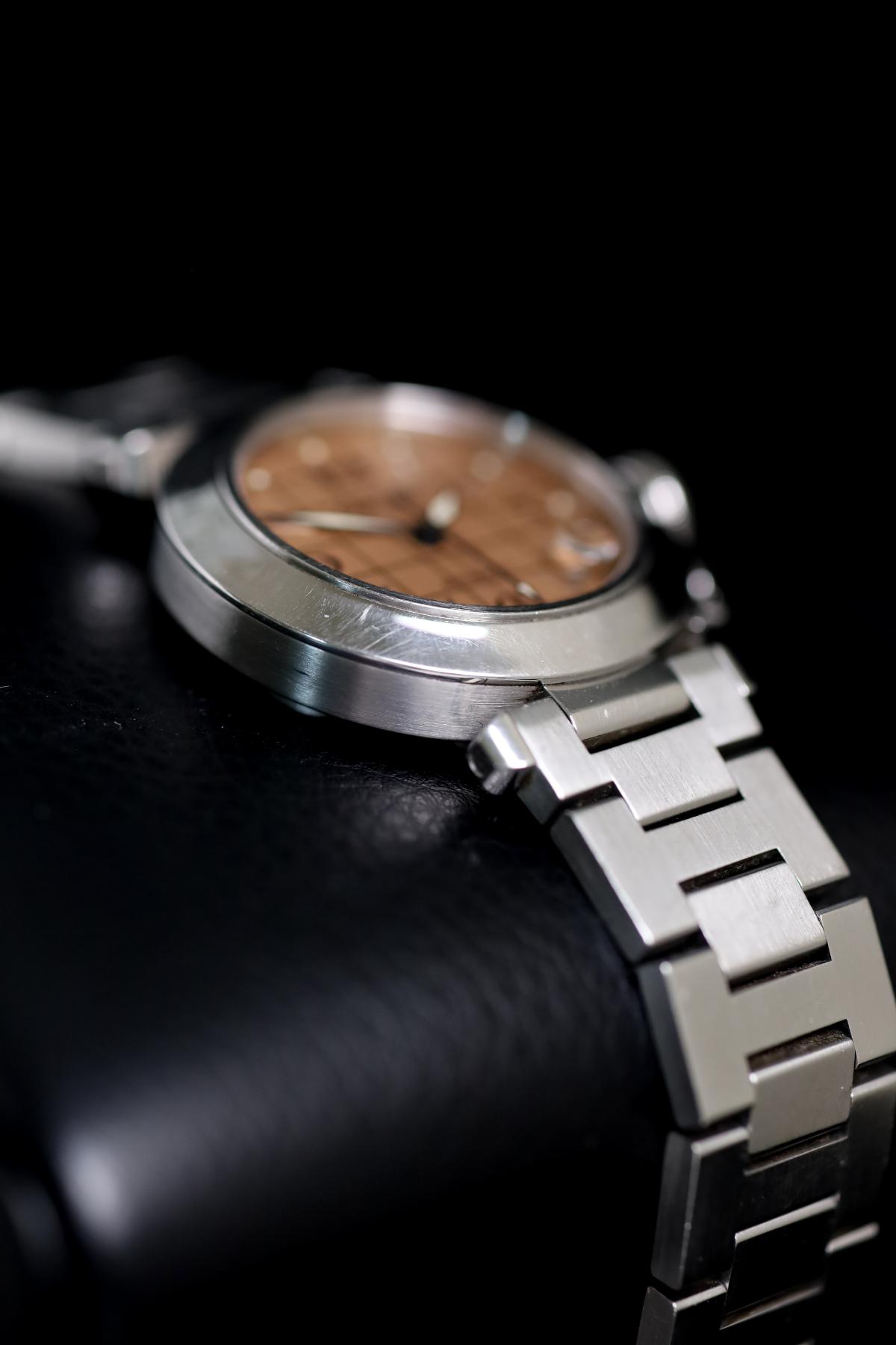 Cartier Pasha C Automatic 2324 Stainless Steel Pink Grid Dial - view 3