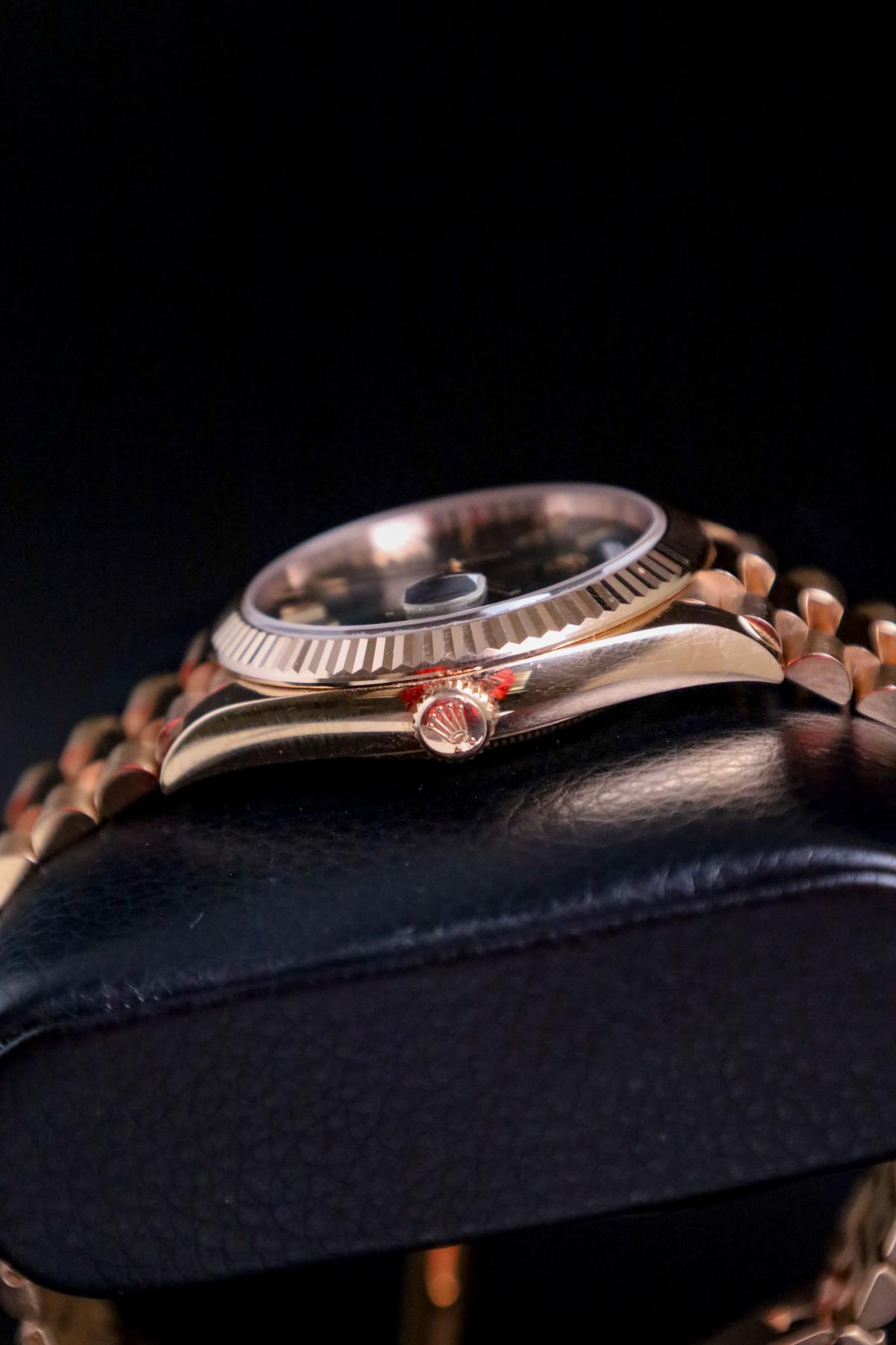 Rolex Day-Date 40 Rose Gold Olive Dial 228235