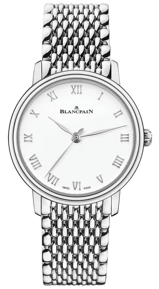Blancpain Villeret Ultraplate Mille Mailles Steel Ladies Watch - 6104 1127 MMB