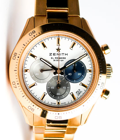 Zenith Rose Gold Chronomaster Sport 18.3101.3600