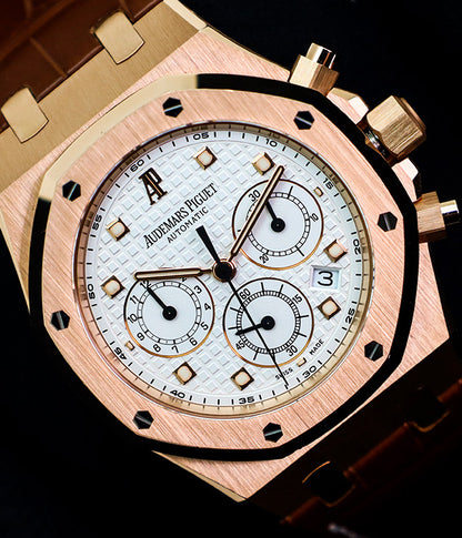 Audemars Piguet Royal Oak Chronograph Rose Gold 26022OR JUST SERVICED