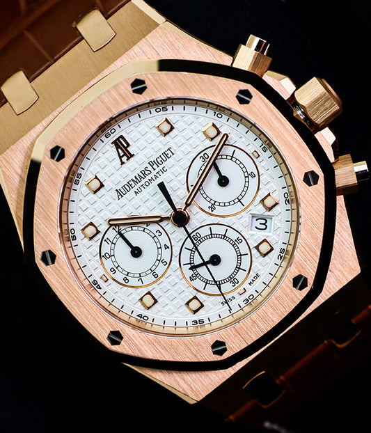 Audemars Piguet Royal Oak Chronograph Rose Gold 26022OR JUST SERVICED