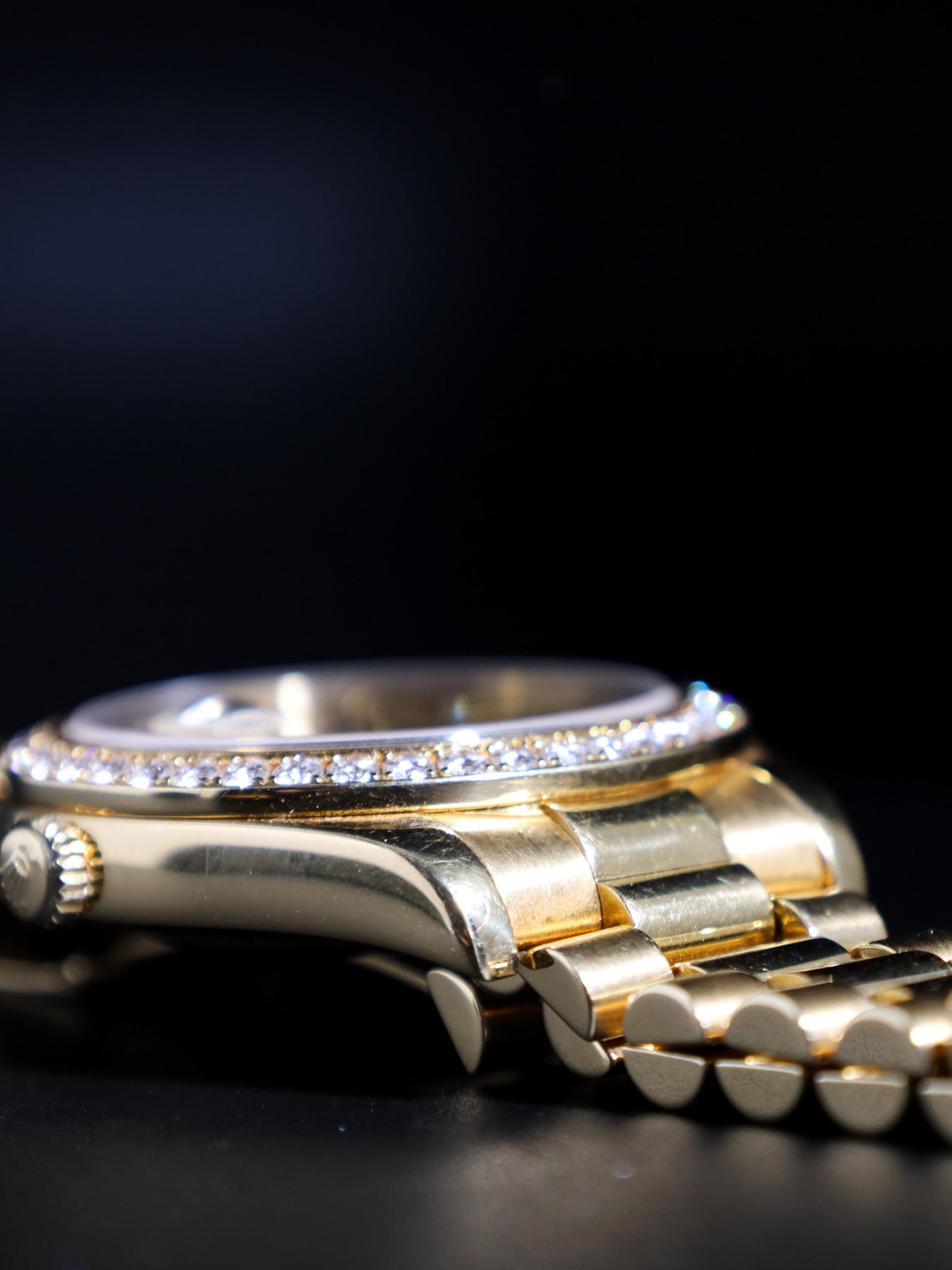 Rolex Day-Date II 218348 41mm Factory Diamond Bezel And Dial All Factory Discontinued