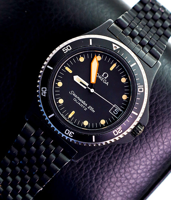 Omega Seamaster Black PVD Quartz 396.0929