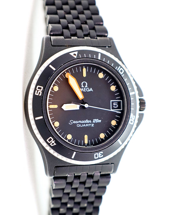 Omega Seamaster Black PVD Quartz 396.0929