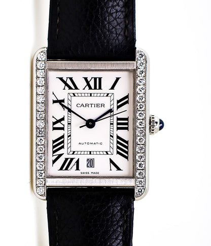 Cartier Tank Solo XL 3515 Natural Diamonds Added