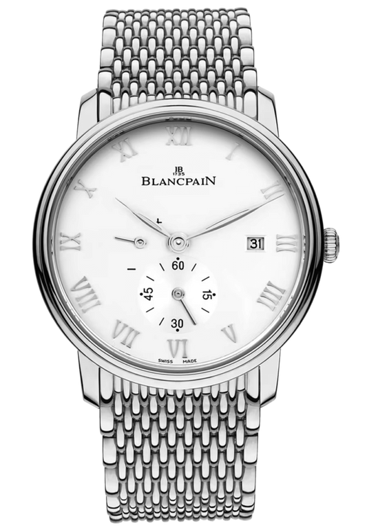 Blancpain Villeret Ultraplate Power Reserve Steel Ultra-Slim Men's Watch - 6606 1127 MMB