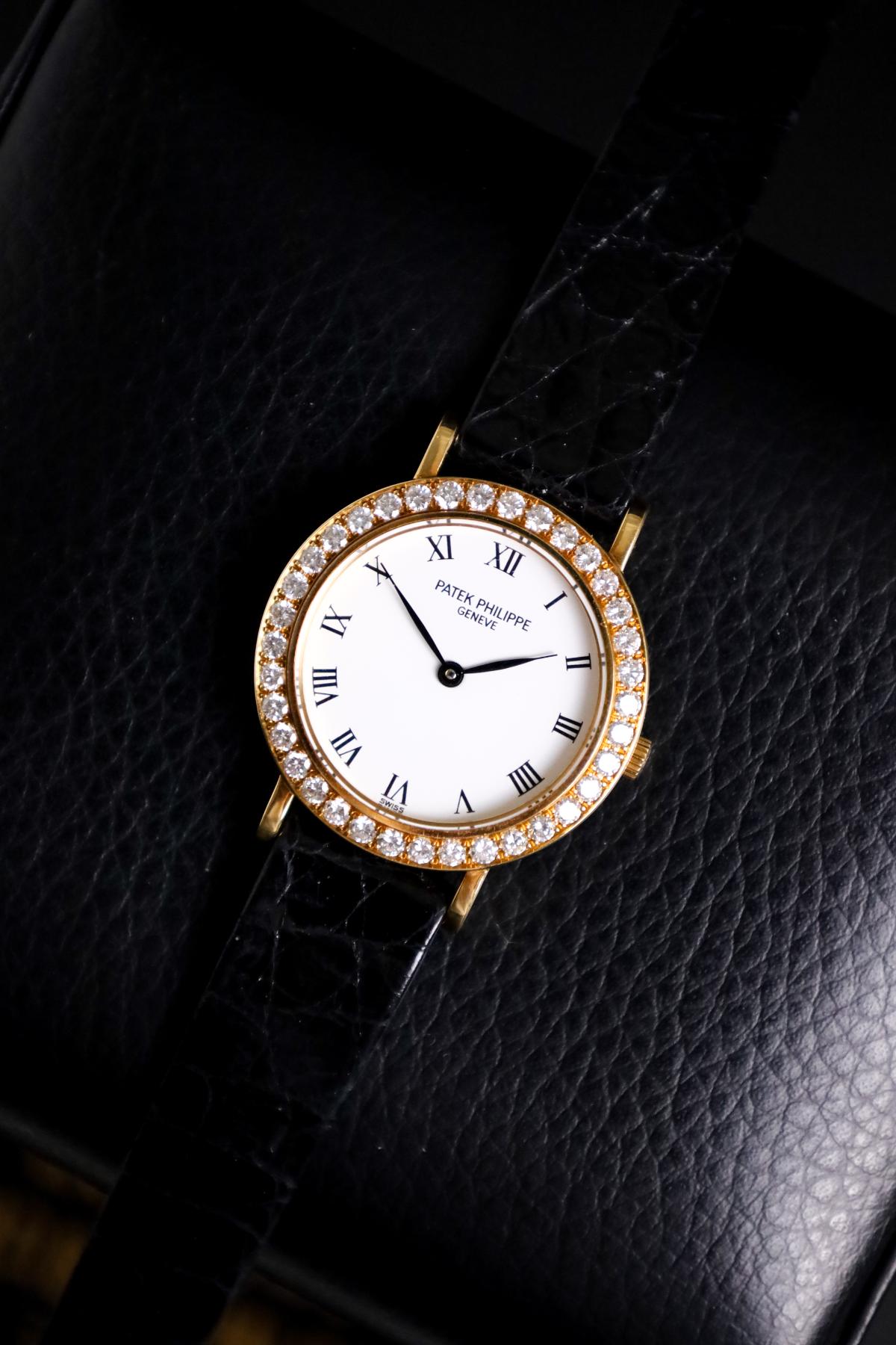 90's Patek Philippe Calatrava 4820 Factory Diamonds