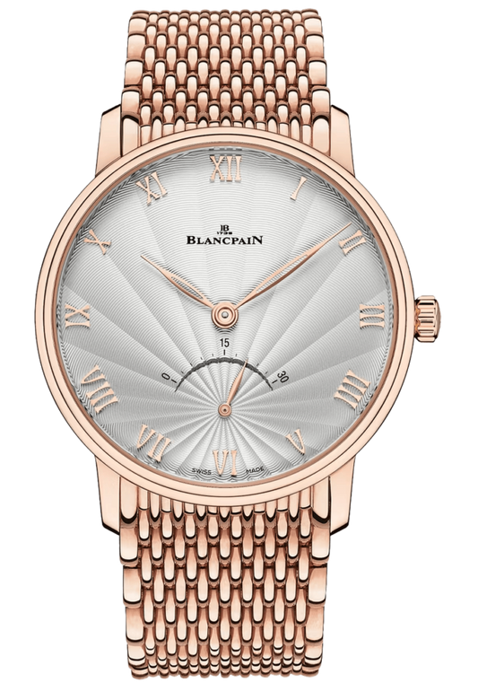 Blancpain Villeret Ultraplate Retrograde Red Gold Men's Watch - 6653 3642 MMB