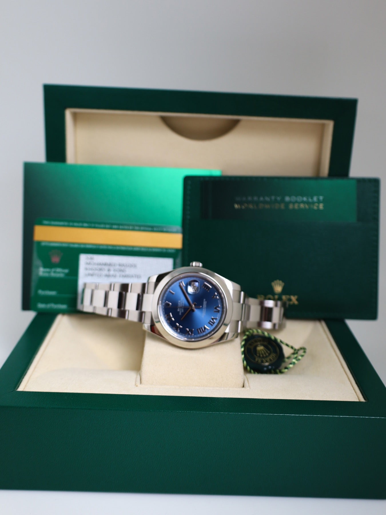 Rolex Datejust II 116300 Blue Roman