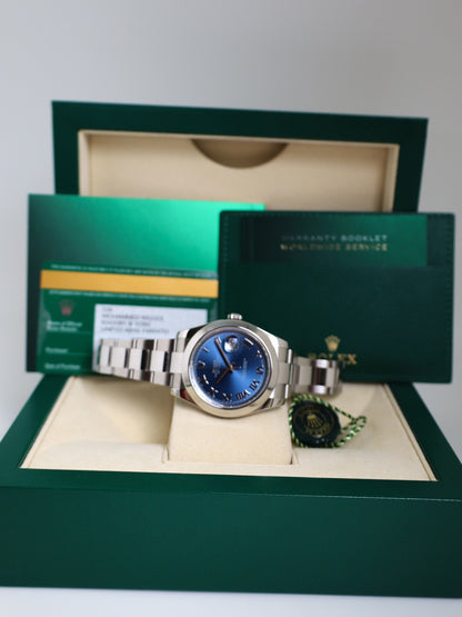 Rolex Datejust II 116300 Blue Roman