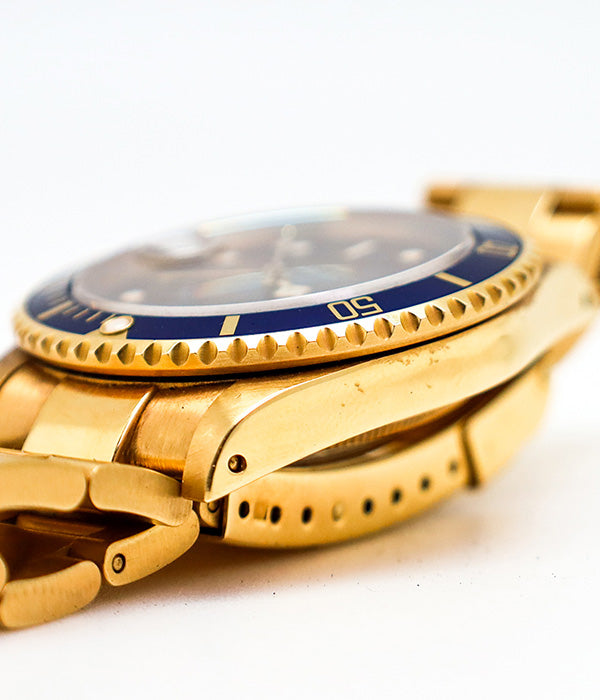 Submariner Date 16618LB Yellow Gold PURPLE Dial All Original