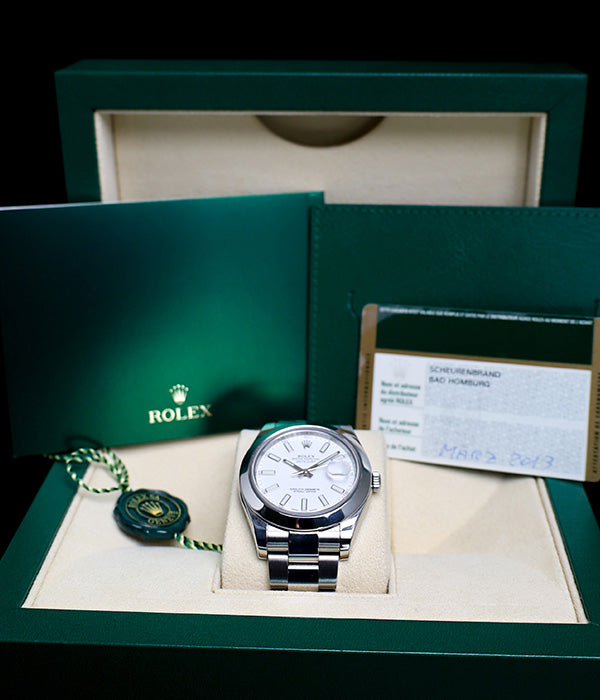 Datejust II Oyster 116300 Full Set White Dial 2013