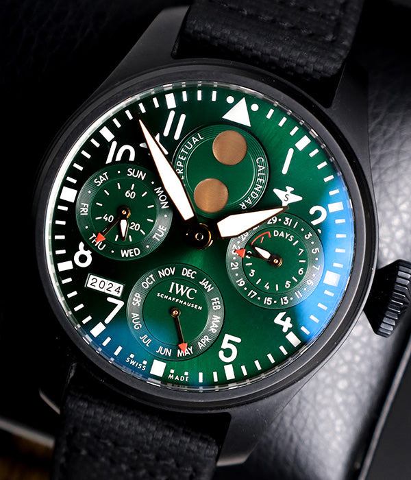 Racing Green Big Pilot Perpetual Calendar Edition Limited 250 Pieces IW503005