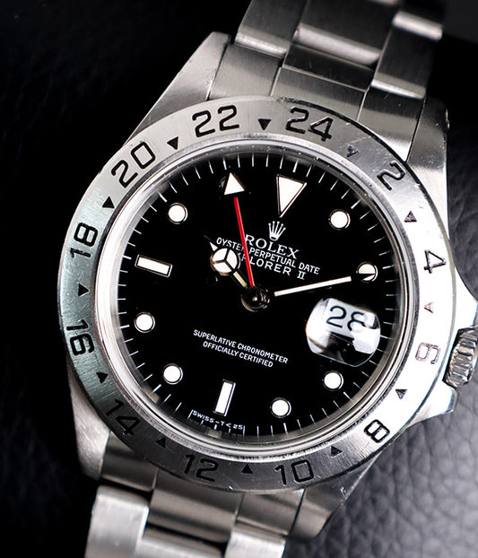 Rolex Explorer II Black 16570 Full Set 1990